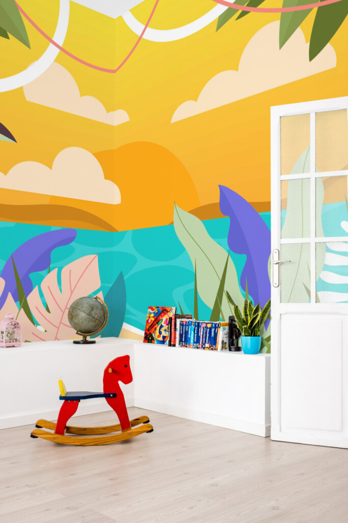 Fancy Walls peel and stick wall murals for kids room.