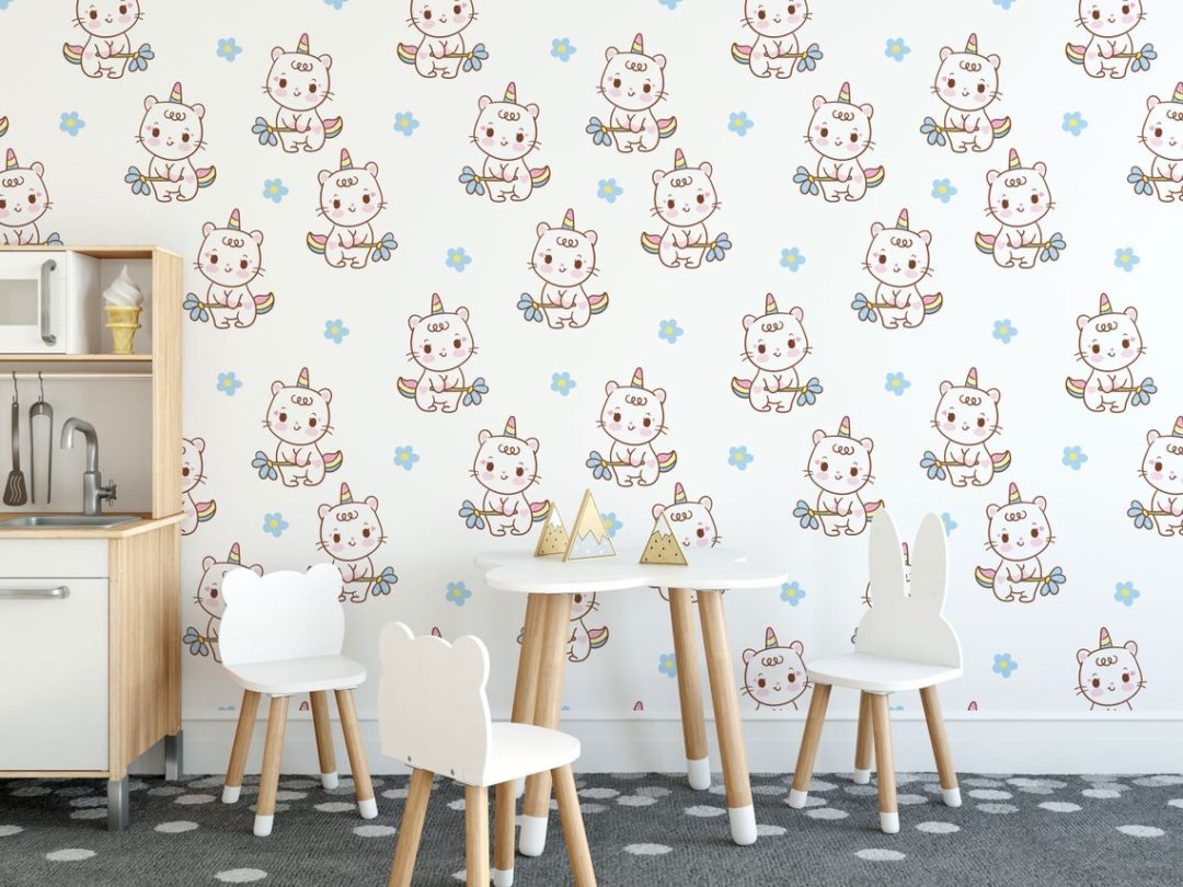 Peel  Stick Wallpaper Swatch  Cat Faces Light Pink Gray Heads Lovers Cute  Cats Crowns Kitty Custom Removable Wallpaper by Spoonflower  Walmartcom