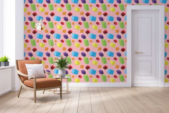 colorful dimensional removable wallpaper