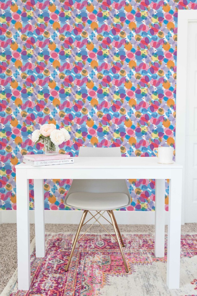 Whimsical Watercolor Dots Removable Wallpaper from Fancy Walls