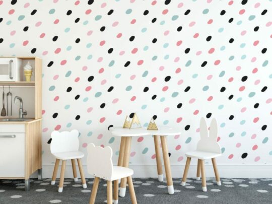 Multicolor dotted sticky wallpaper
