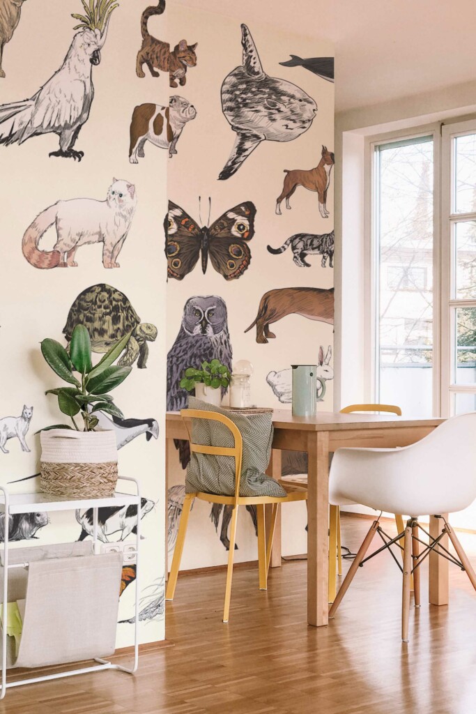 Removable wall mural with Nature-inspired animal design by Fancy Walls