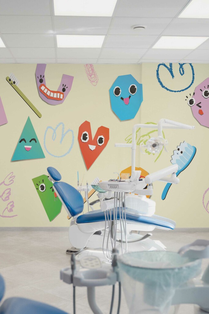 Wall paper mural of Whimsical Dental Spectrum from Fancy Walls