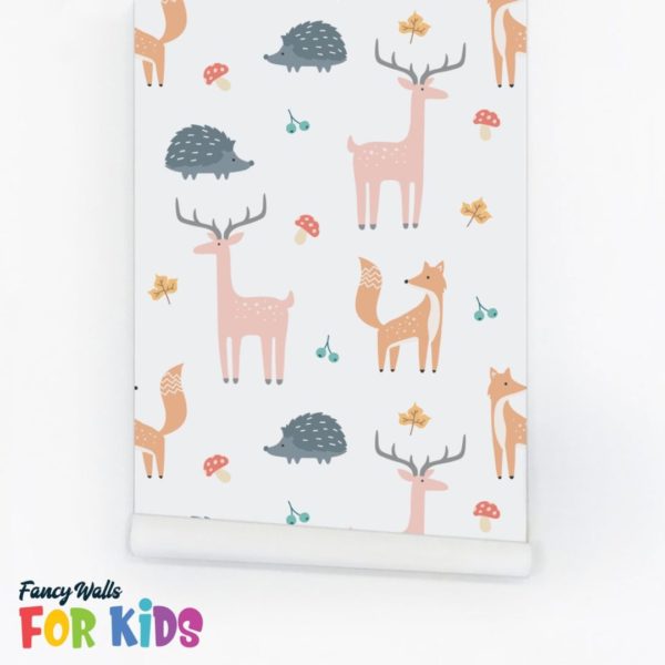 Forest animal wallpaper peel and stick