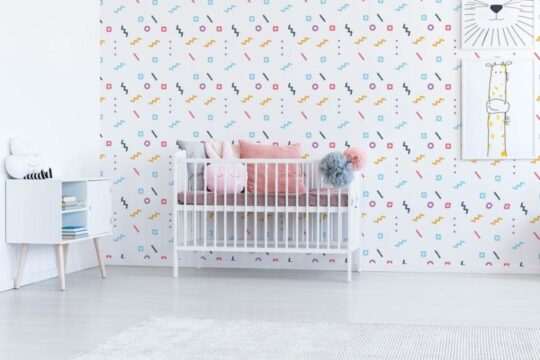 Memphis design stick on wallpaper
