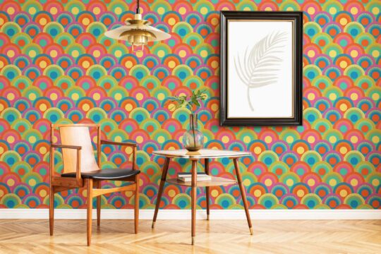 Removable Kaleidoscope of Groovy Sunsets wallpaper from Fancy Walls