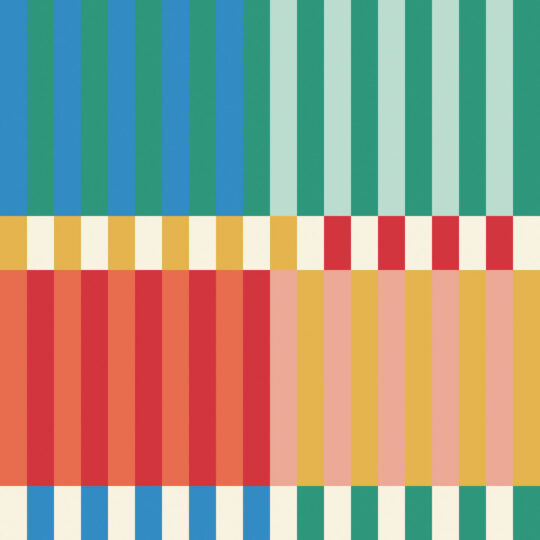 retro stripes non-pasted wallpaper