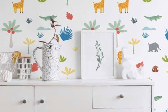animals peel and stick wallpaper