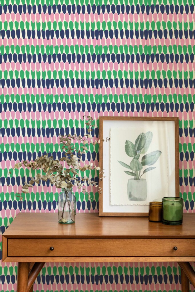 Vivid Brush Artistry Self-Adhesive Wallpaper by Fancy Walls
