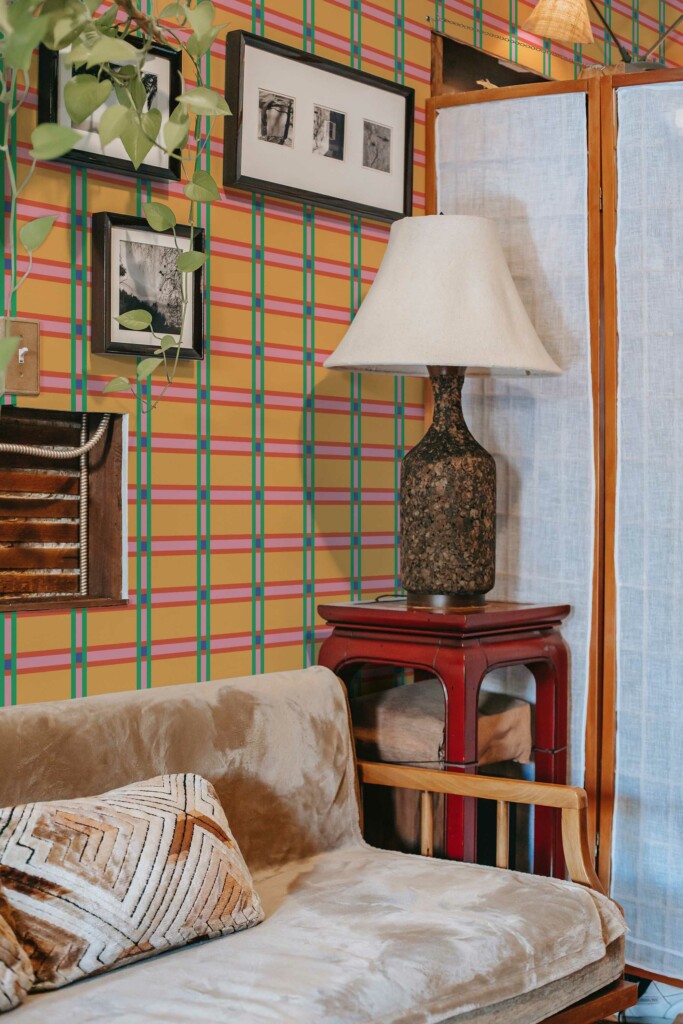 Vivid Stripe Contrast Self-Adhesive Wallpaper by Fancy Walls