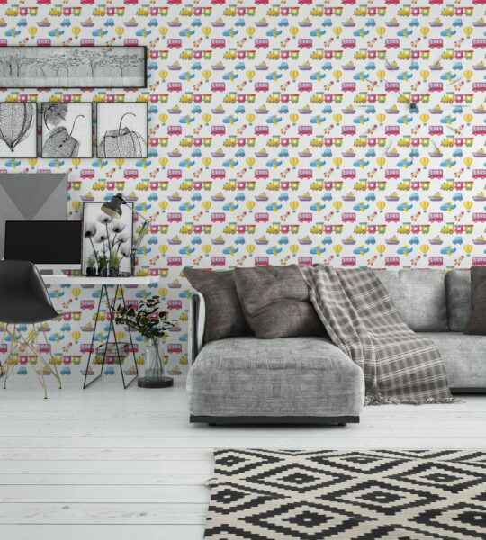 Transportation self adhesive wallpaper