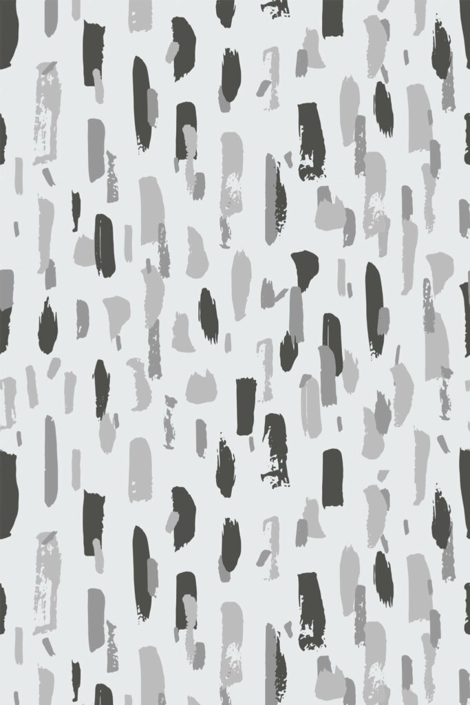 Pattern repeat of Contemporary brush stroke removable wallpaper design