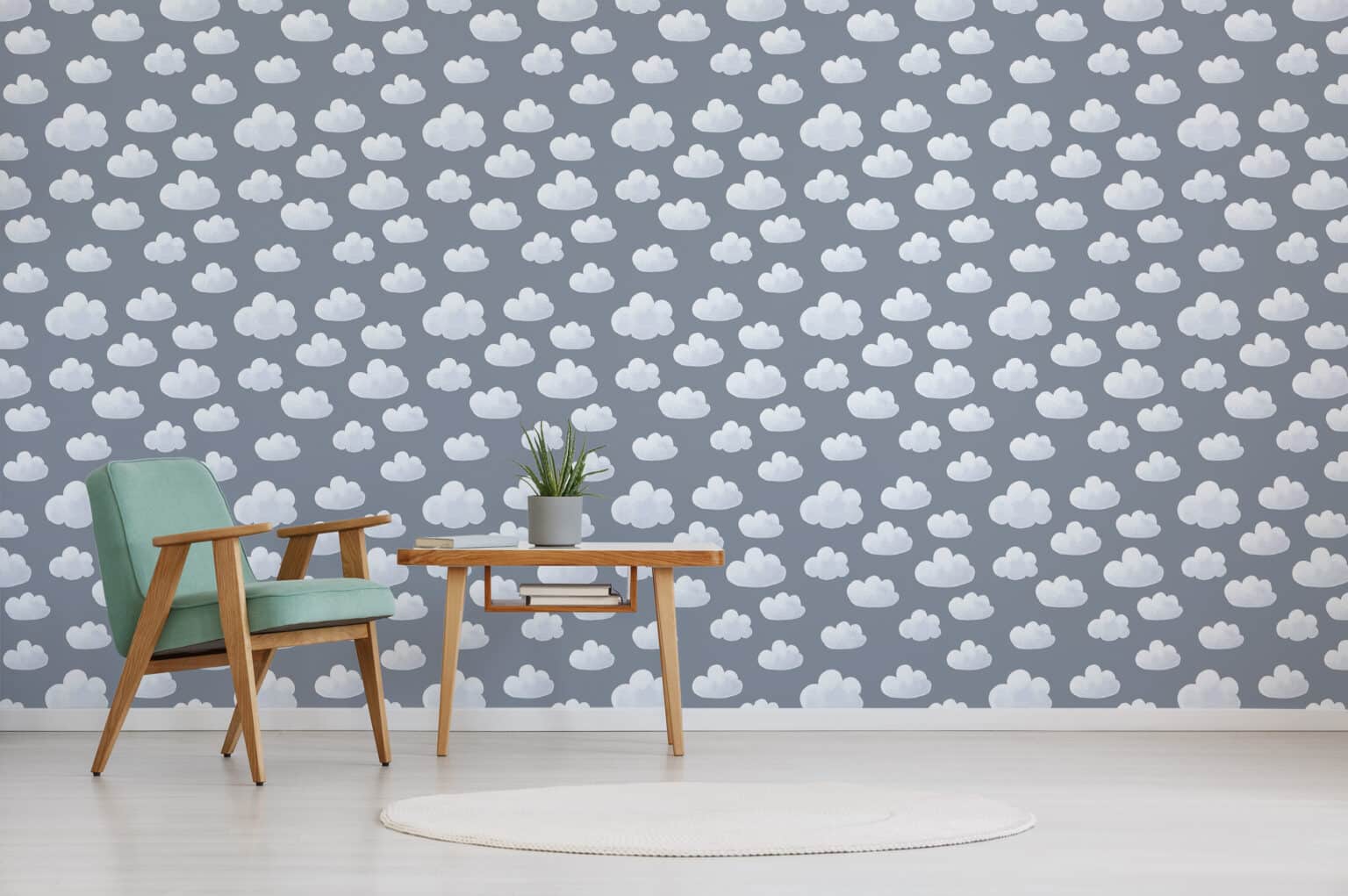 Contemporary cloud wallpaper - Peel and Stick or Traditional