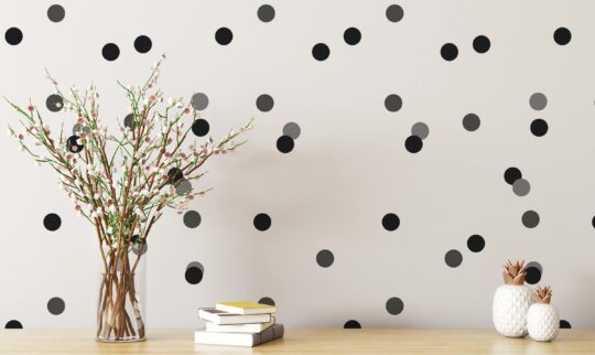 dots peel and stick wallpaper