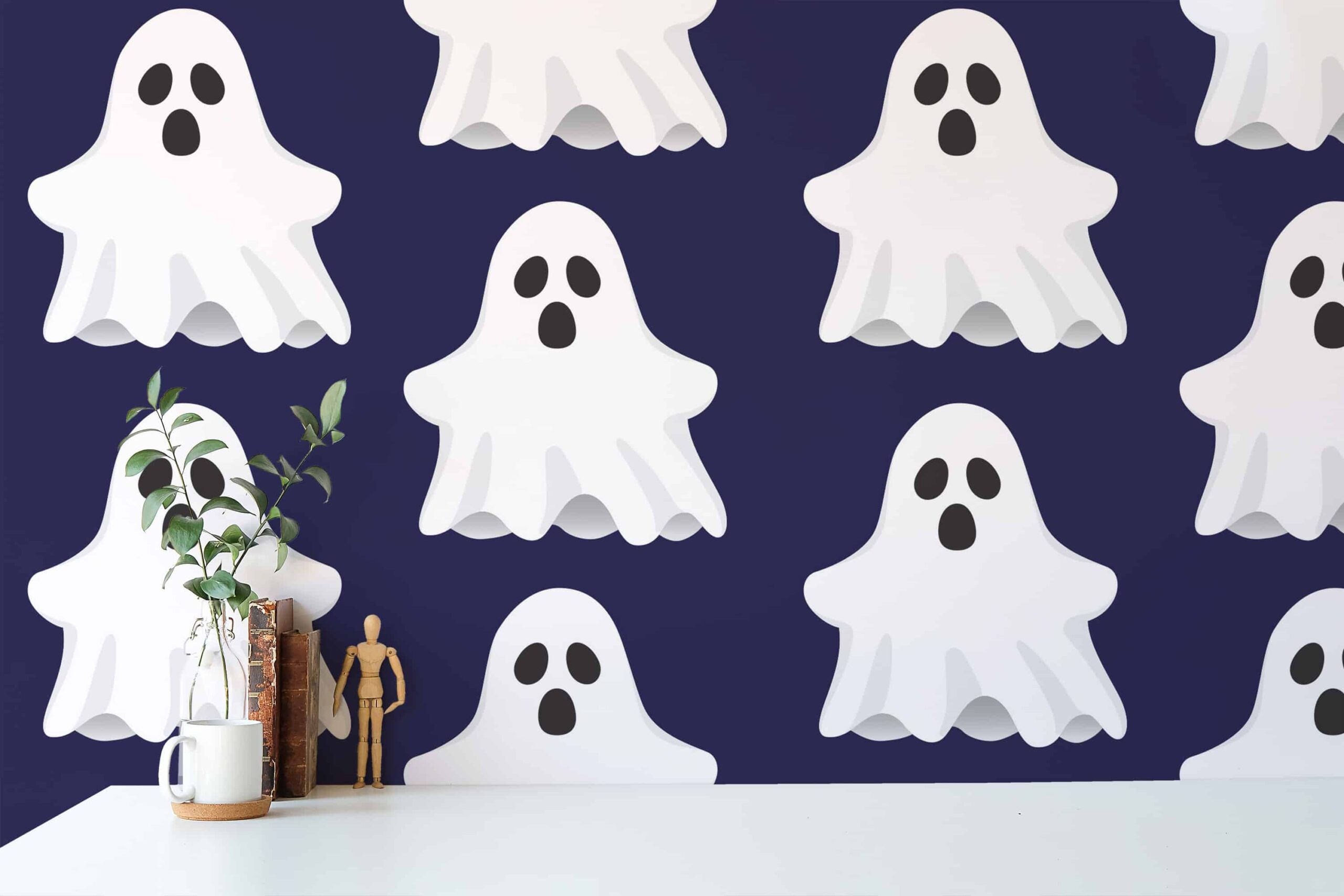 Ghost Wallpaper - Peel and Stick or Non-Pasted