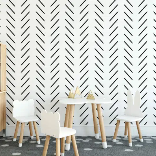 ferm LIVING Herringbone Wallpaper by Trine Andersen  Danish Design Store