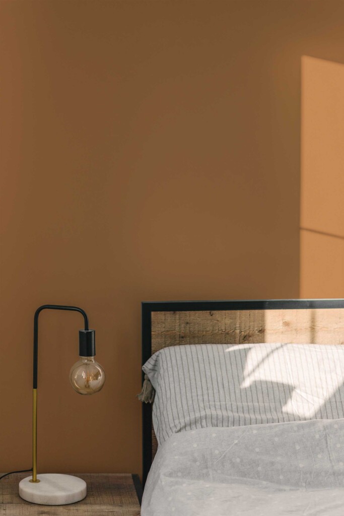 Fancy Walls self-adhesive wallpaper in copper tone with warm matte texture
