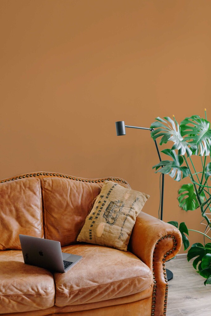 Traditional wallpaper in copper shade by Fancy Walls for modern wall designs