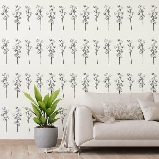 black living room peel and stick removable wallpaper
