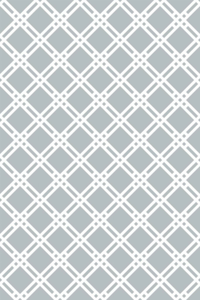 Pattern repeat of Criss cross removable wallpaper design
