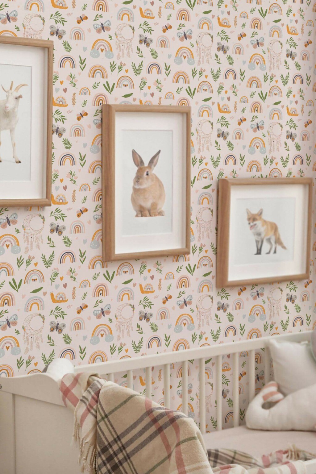 Boho nursery Wallpaper - Peel and Stick or Non-Pasted