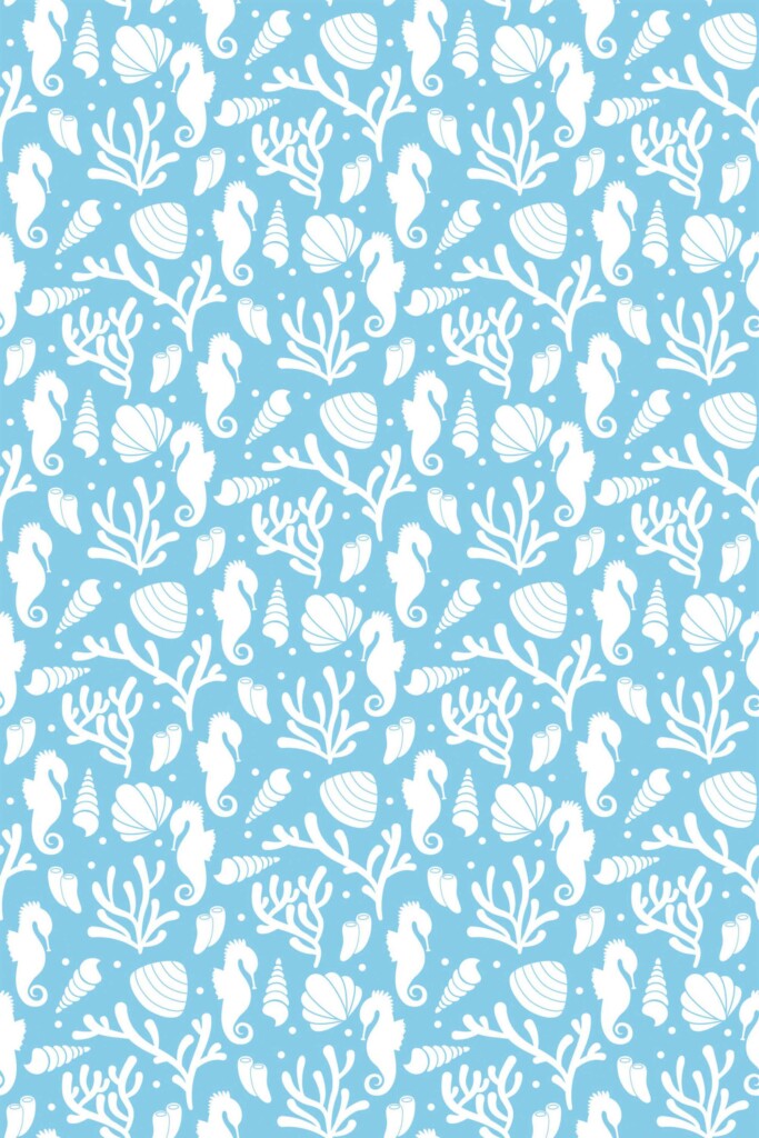 Fancy Walls Cute Nautical peel and stick wallpaper