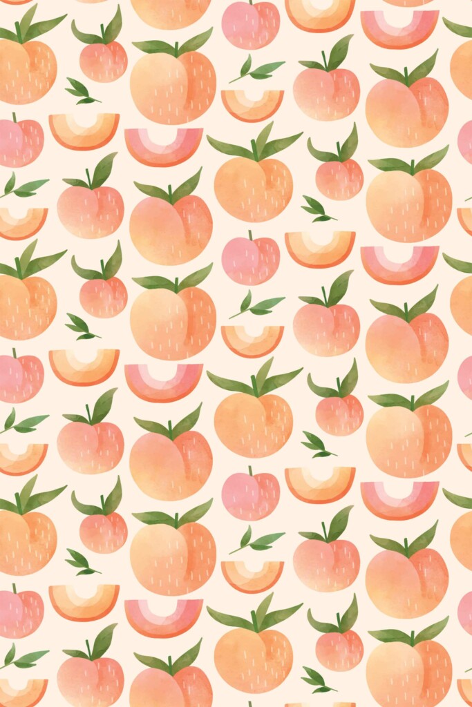 Fancy Walls Cute Peach self-adhesive wallpaper