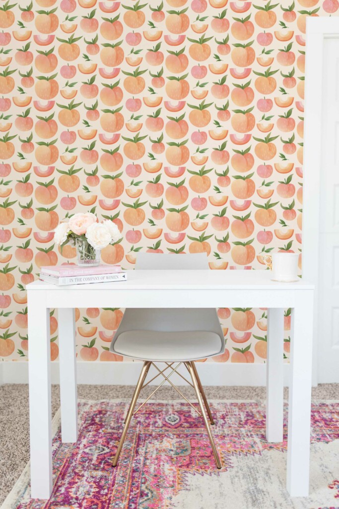 Fancy Walls Cute Peach traditional wallpaper