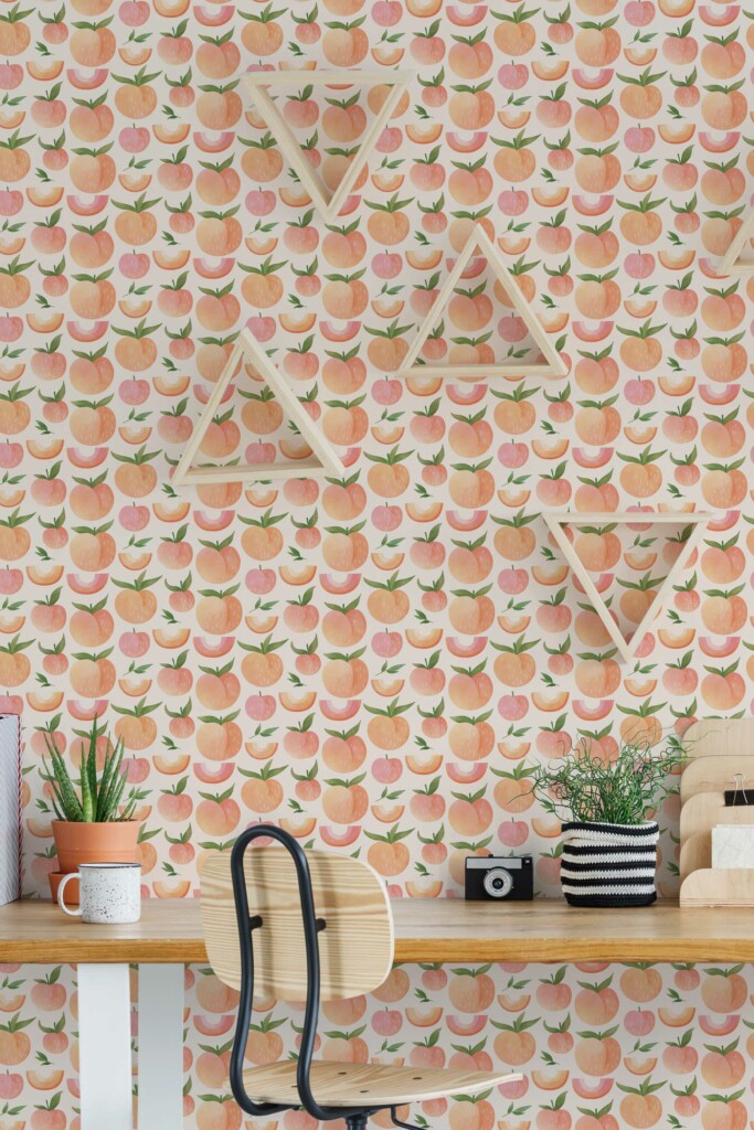 Fancy Walls Cute Peach unpasted wallpaper