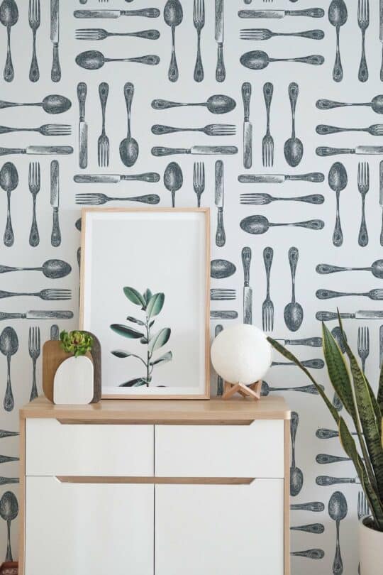 black kitchen peel and stick removable wallpaper