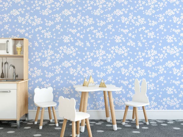 Small daisies wallpaper for walls