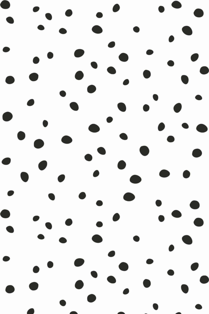 Pattern repeat of Dalmatian dot removable wallpaper design