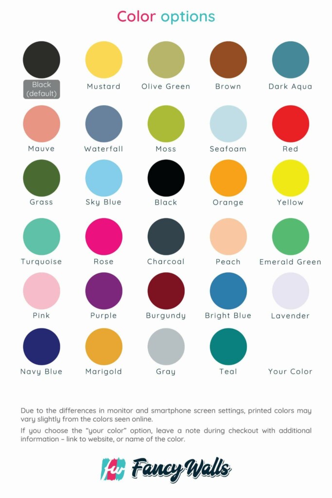Custom color choices for Dalmatian dot wallpaper for walls