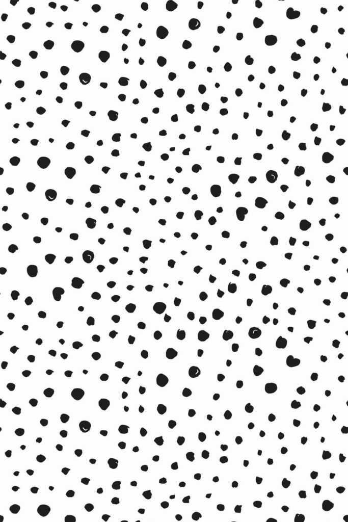 Pattern repeat of Dalmatian print removable wallpaper design