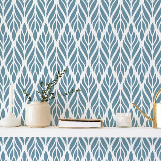 Blue and white wallpaper - Peel and Stick or Non-Pasted