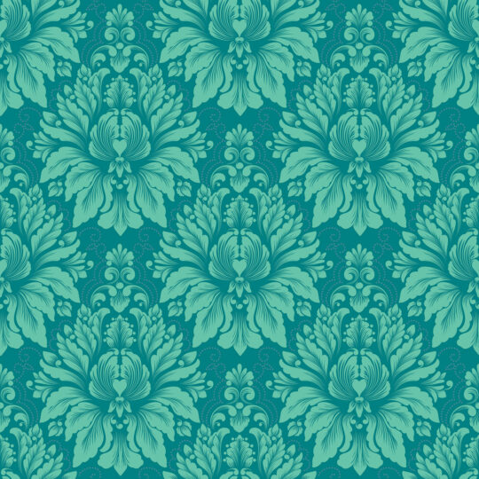Removable Turquoise Damask Unveiled wallpaper from Fancy Walls