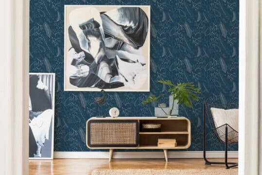dark blue living room peel and stick removable wallpaper