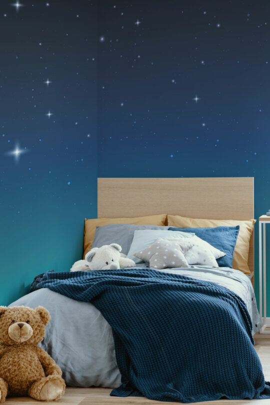 Starry Wall Mural, peel and stick wall murals by Fancy Walls
