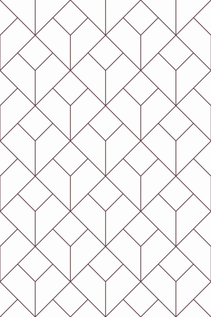 Pattern repeat of Delicate geometric removable wallpaper design