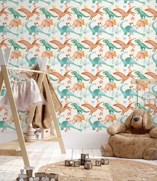 Dino Spectrum unpasted wallpaper by Fancy Walls