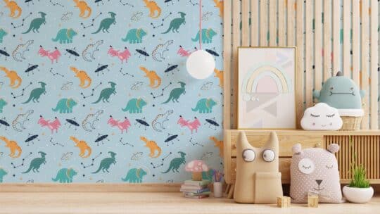 dinosaur peel and stick wallpaper