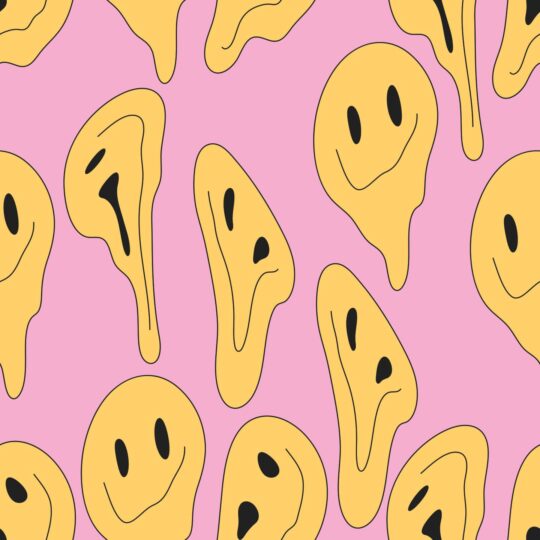 pink and yellow stick and peel wallpaper