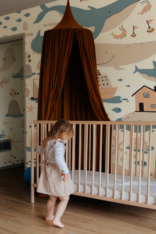 Dreamy Underwater Tapestry Wall Mural, a removable wall mural by Fancy Walls