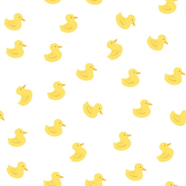 Yellow duck removable wallpaper