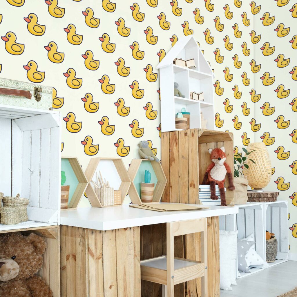 Duckling Dream Wallpaper for kids room