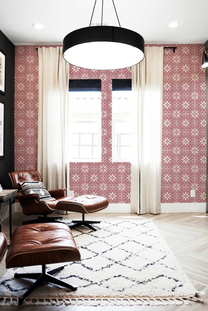 Fancy Walls Dusty rose Tile wallpaper for walls