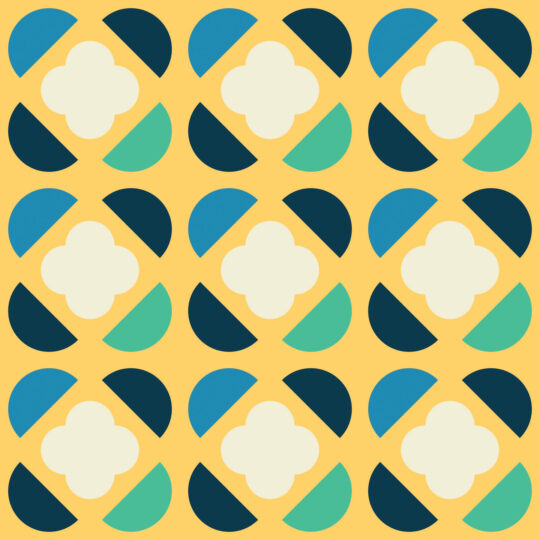 Emerald Geometric Echo non-pasted wallpaper by Fancy Walls