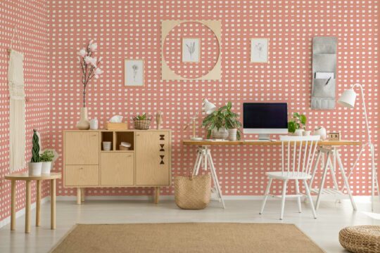 Eclectic Pink Sketches removable wallpaper by Fancy Walls