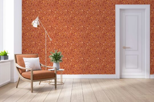 Fancy Walls Terracotta Terrazzo peel and stick wallpaper