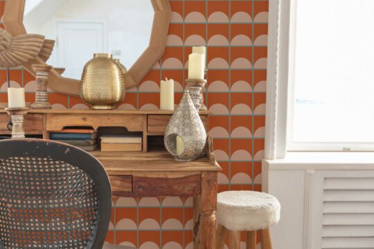 Fancy Walls TerraTile peel and stick wallpaper